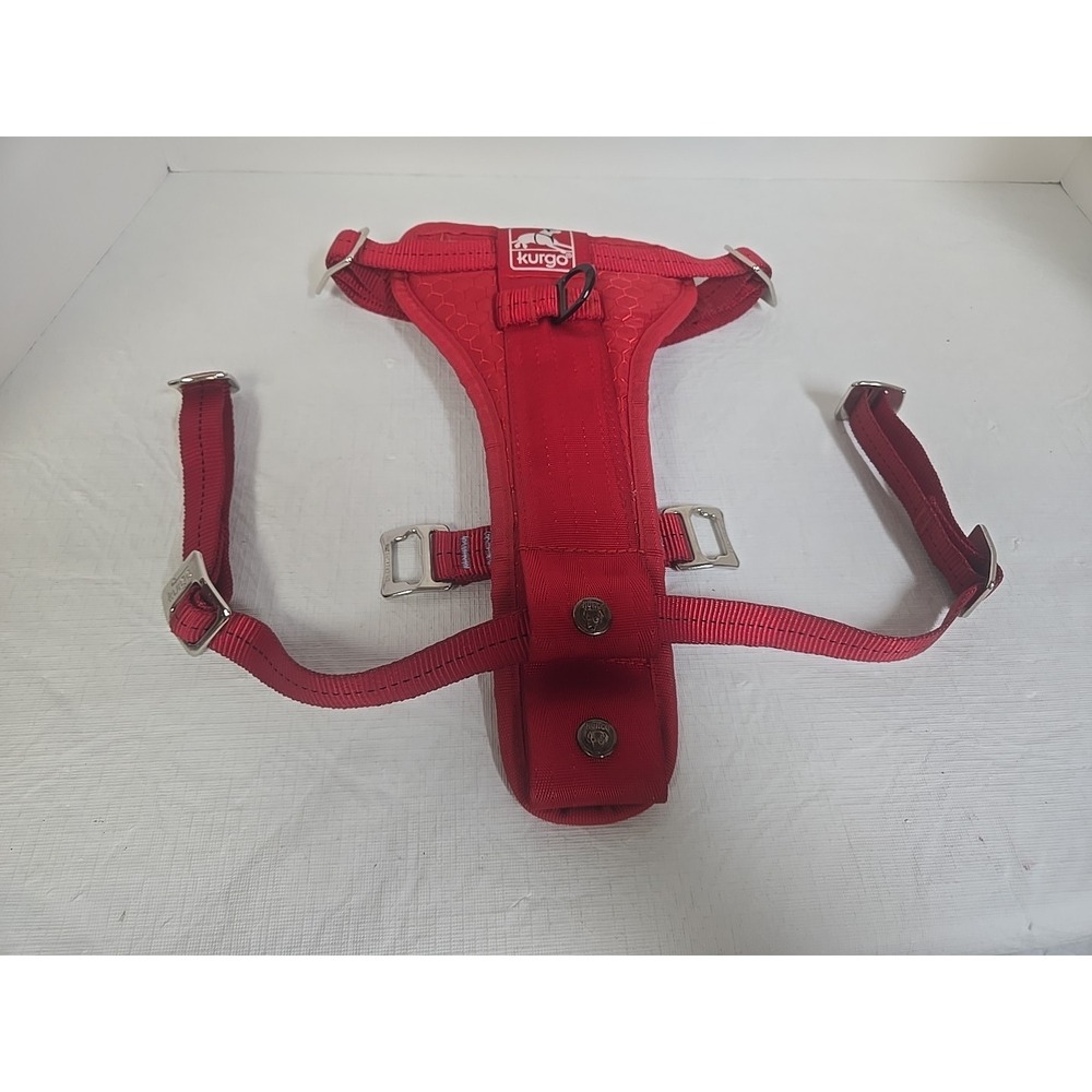 Kurgo Play L Red Dog Harness – Padded Front Clip Walking Harness